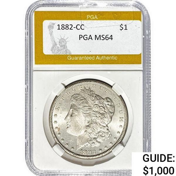 1882-CC Morgan Silver Dollar PGA MS64