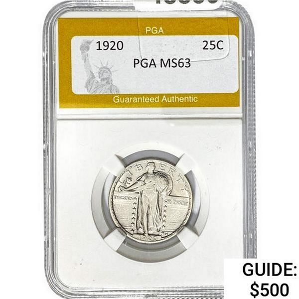 1920 Standing Liberty Quarter PGA MS63
