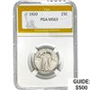 Image 1 : 1920 Standing Liberty Quarter PGA MS63
