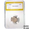 Image 1 : 1887 Seated Liberty Dime PGA MS65