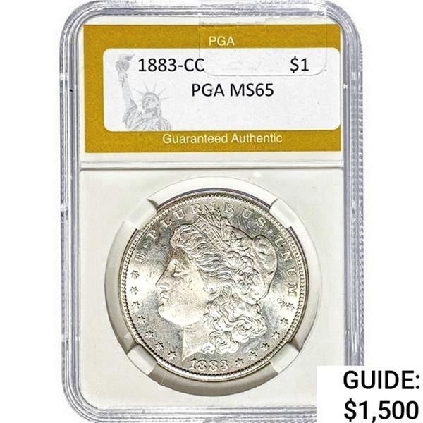 1883-CC Morgan Silver Dollar PGA MS65