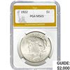 Image 1 : 1922 Silver Peace Dollar PGA MS65
