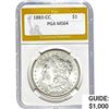Image 1 : 1883-CC Morgan Silver Dollar PGA MS64