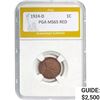 Image 1 : 1924-D Wheat Cent PGA MS65 Red
