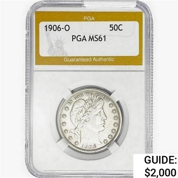 1906-O Barber Half Dollar PGA MS61