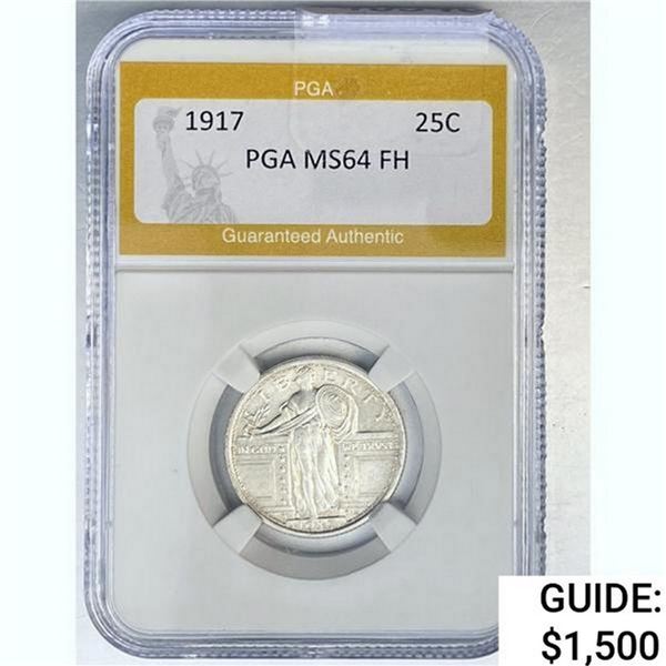 1917 Standing Liberty Quarter PGA MS64 FH
