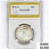 1916-D Walking Liberty Half Dollar PGA AU58