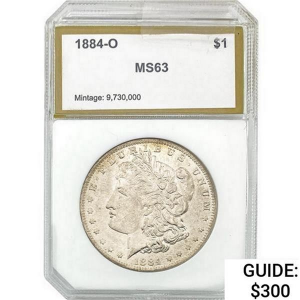 1884-O Morgan Silver Dollar PCI MS63