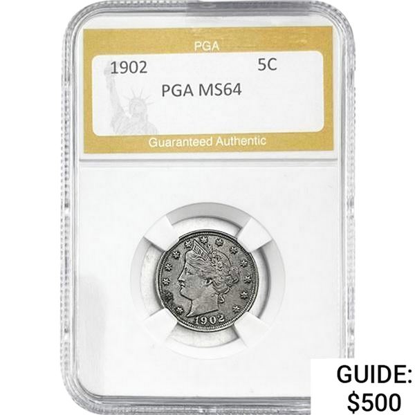 1902 Liberty Victory Nickel PGA MS64