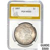 1897 Morgan Silver Dollar PGA MS65