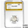 Image 1 : 1920-D Mercury Silver Dime PGA MS65