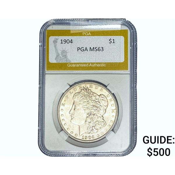 1904 Morgan Silver Dollar PGA MS63