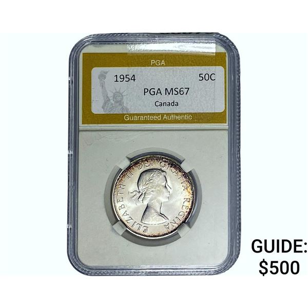 1954 50C CANADA PGA MS67