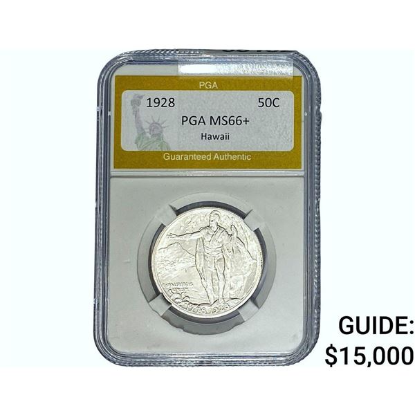1928 Kingdom of Hawaii Half Dollar PGA MS66+