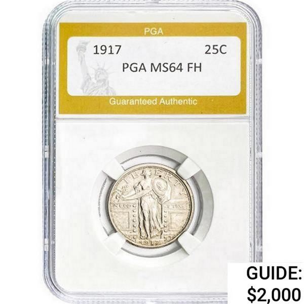 1917 Standing Liberty Quarter PGA MS64 FH