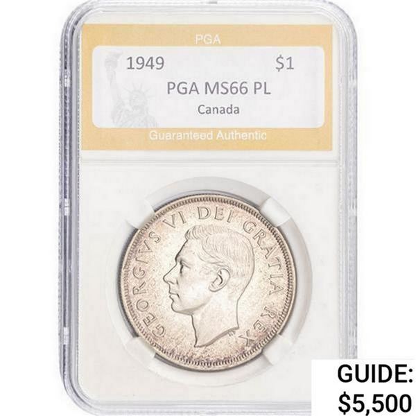 1949 Canada $1 PL PGA MS66