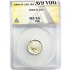 Image 1 : 1944-D Mercury Silver Dime ANACS MS65 FSB