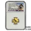Image 1 : 2016P Austraillia 1/10oz Gold $15 Wedge-Tailed Eagle NGC MS70