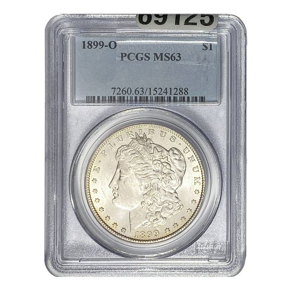 1899-O Morgan Silver Dollar PCGS MS63