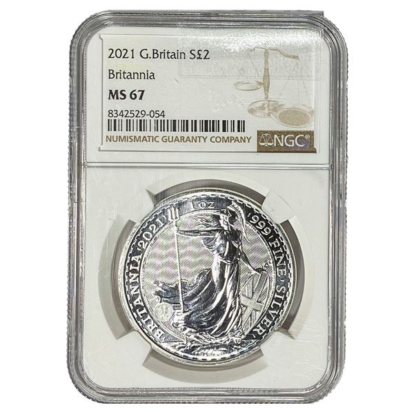 2021 Great Britian Silver Â£2 NGC MS67