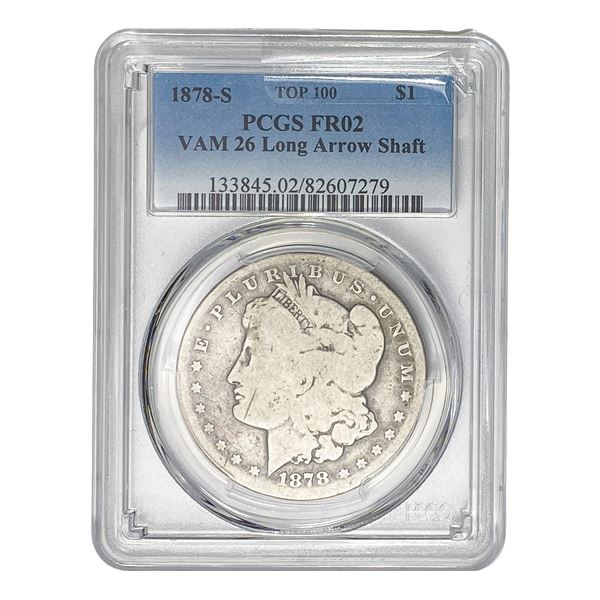 1878 S Morgan Silver Dollar PCGS FR02 VAM 26