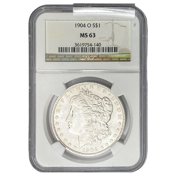1904 O Morgan Silver Dollar NGC MS63