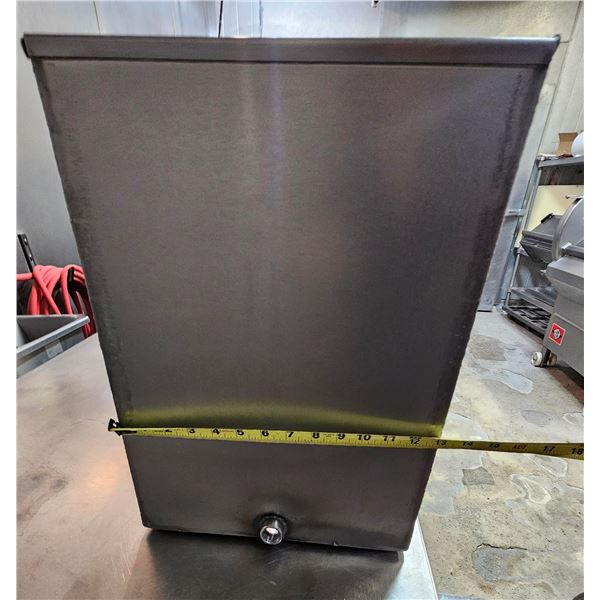 Large Stainless Steel Bin w/ Drain 43" x 13" x 18"