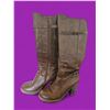 Image 1 : Ladies Tall Brown Leather Boots