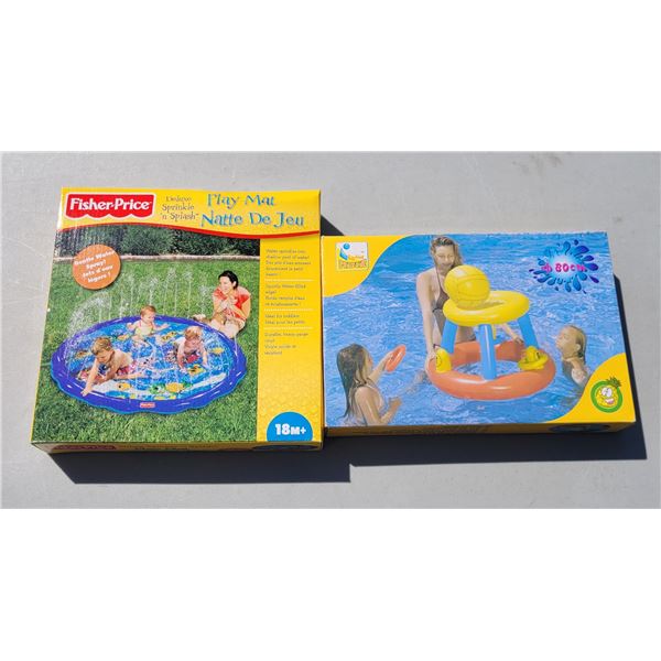 Fisher Price Deluxe Sprinkle 'n Splash Play Mat & Fun Zone Pool Game