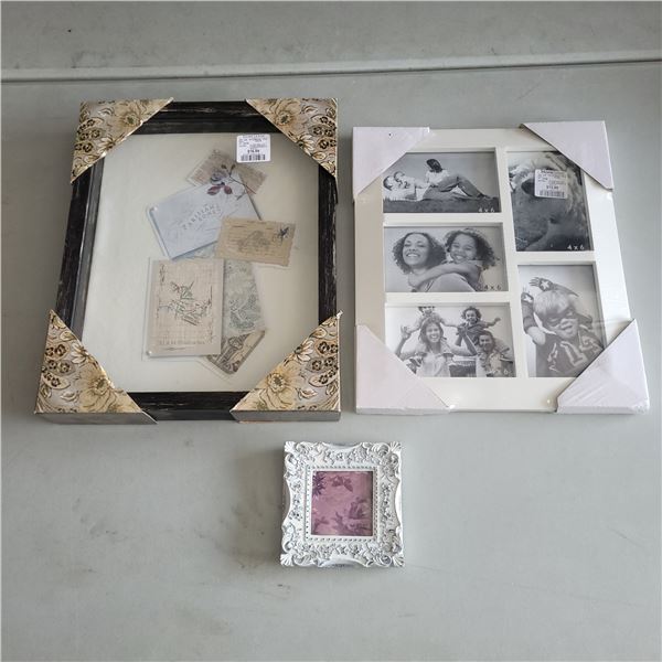 Memoir Keepsake Shadow Box, Multi Photo Frame + Small Photo Frame