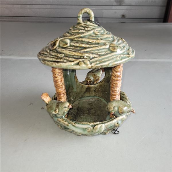 Ceramic Hanging Bird Feeder