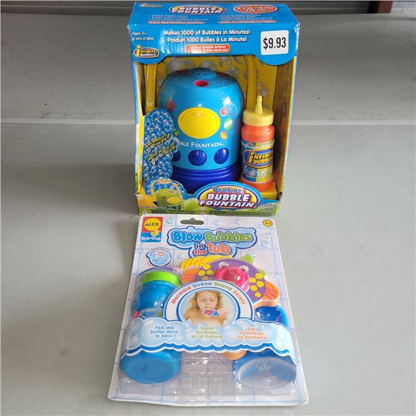 Blow Bubbles In The Tub Toy & Portable Bubble Fountain Toy