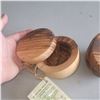 Image 2 : 2x Arte Legno Made in Italy Olive Wood Storage Boxes