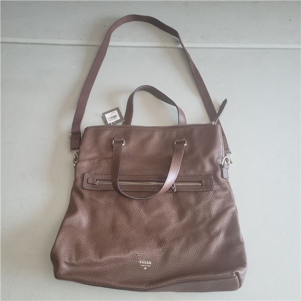 Fossil Sierra Tote Dark Brown Purse