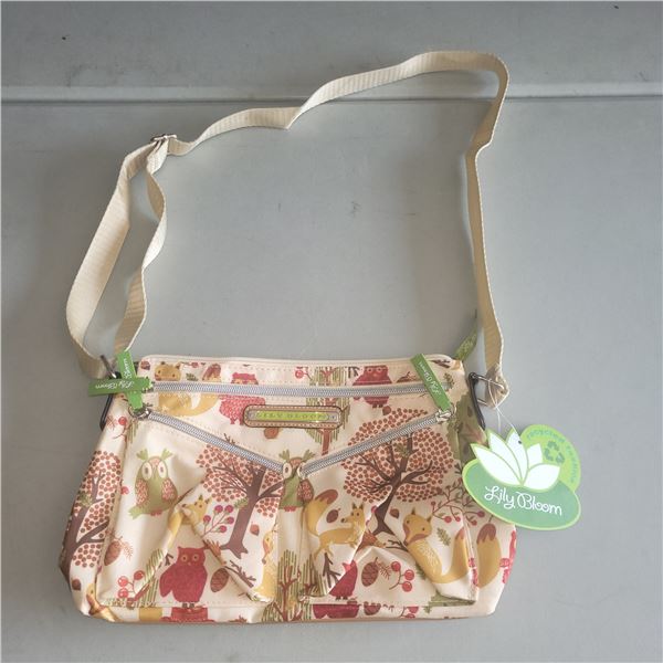 Lily Bloom Forest Owl Candace Mid Crossbody Purse