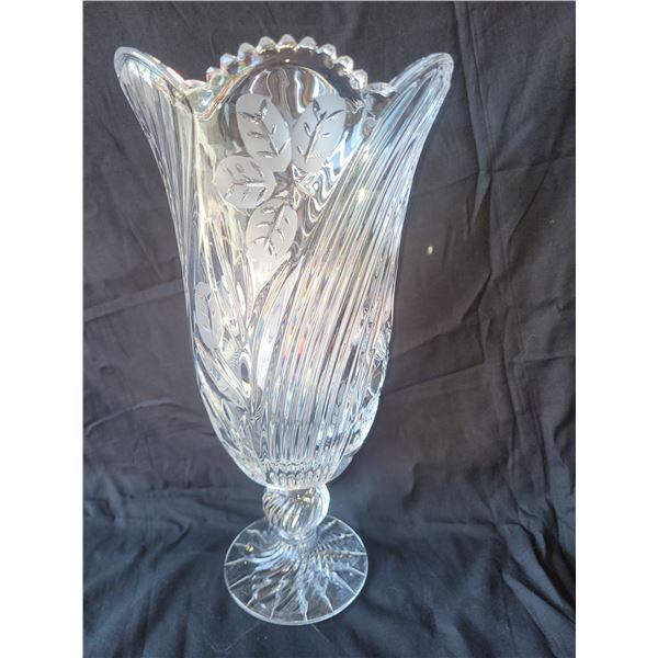 Vintage Polonia Crystal Vase A