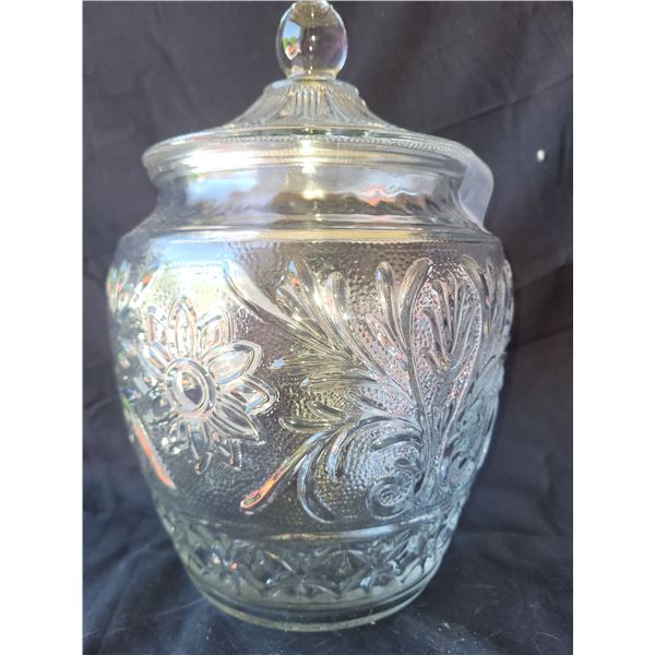 Glass Cookie Jar A