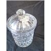 Image 4 : Crystal Napkin Holder & Buscuit Barrel A