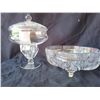 Image 1 : Crystal Lidded Dish and Candy Dish A