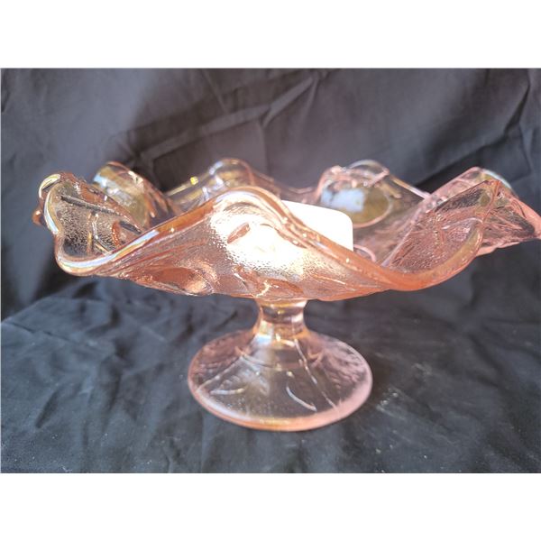 Depression Glass Footed Dish A