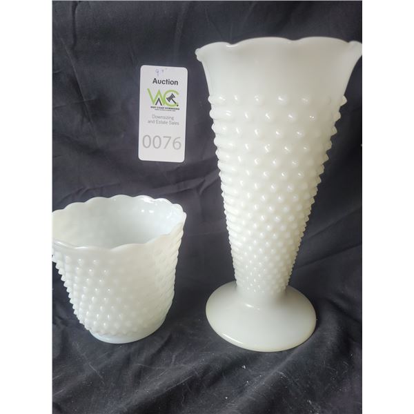 Fenton Hobnail Milkglass A