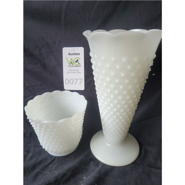 Fenton Hobnail Milkglass A