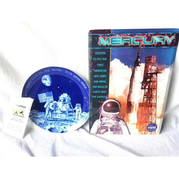 Commem of First Men on Moon Apollo 11 Plate A