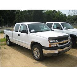 2005 CHEVROLET 1500 4X4 EXTENDED CAB PICKUP