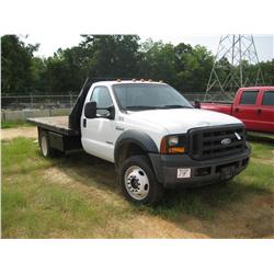 2006 FORD F450 4X4 S/A FLATBED