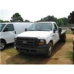 2006 FORD F350 S/A FLATBED