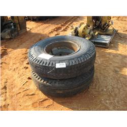 (1) LOT 2 10.00-20 TIRES & WHEELS