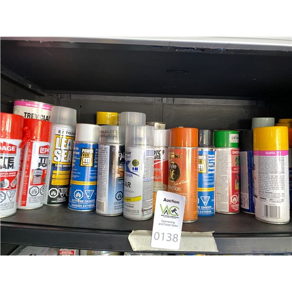 Assorted Spray Cans A