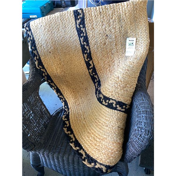 Wicker Chair, Jute Rug A