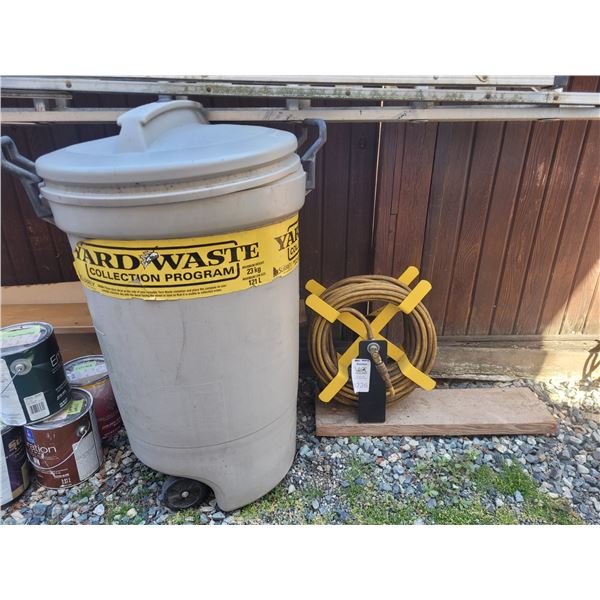 Air Hose & Garbage Can C